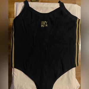 Adidas x Ivy Park Knit Tank Bodysuit ‘Black and Gold’